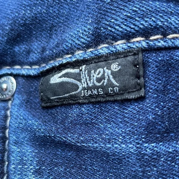 Silver Jeans 33/29 Women's Dark Blue Skinny Jeans - Picture 5 of 11